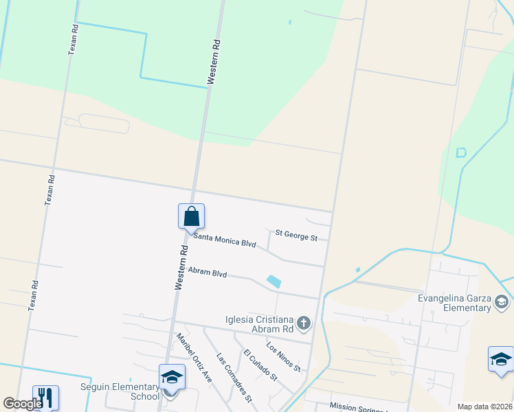 map of restaurants, bars, coffee shops, grocery stores, and more near 7109 West Mile 8 Road in Mission