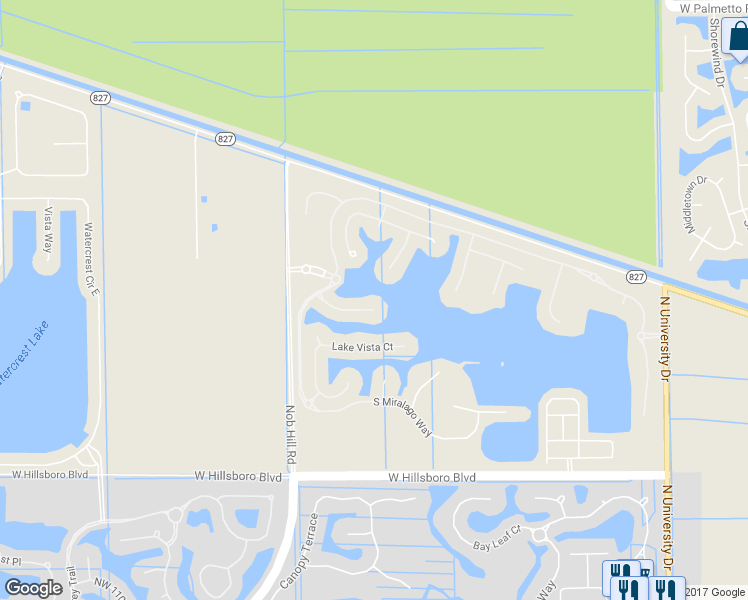 map of restaurants, bars, coffee shops, grocery stores, and more near 10211 Peninsula Place in Parkland