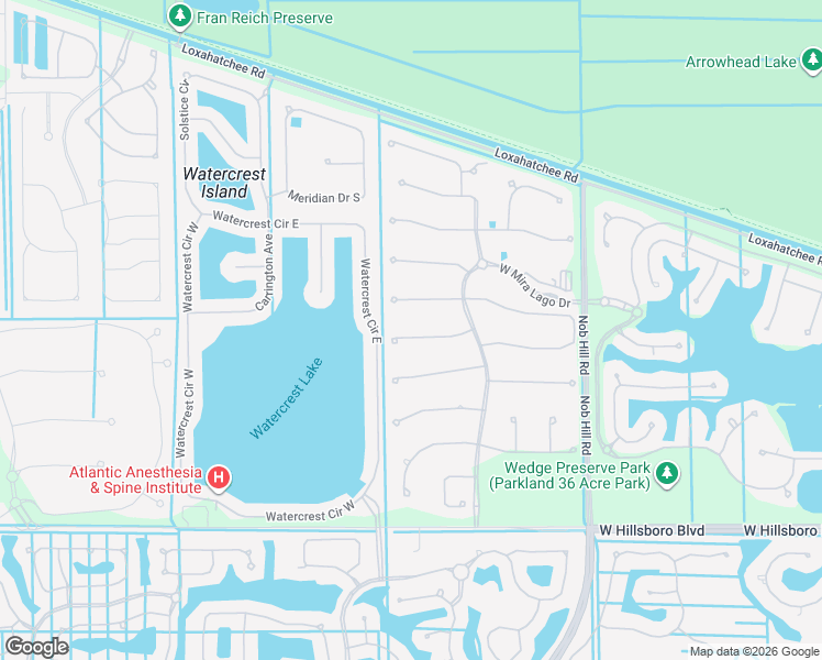 map of restaurants, bars, coffee shops, grocery stores, and more near 10885 Estuary Drive in Parkland