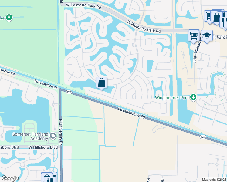 map of restaurants, bars, coffee shops, grocery stores, and more near 22453 Tiki Drive in Boca Raton