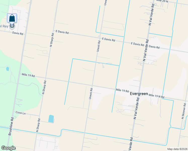 map of restaurants, bars, coffee shops, grocery stores, and more near 22021 Uresti Street in Edinburg