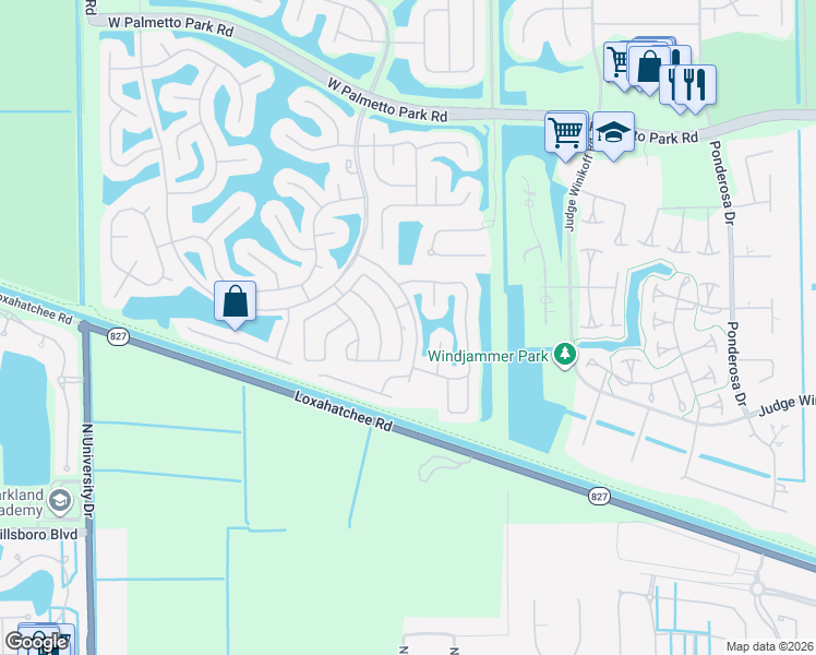 map of restaurants, bars, coffee shops, grocery stores, and more near 22508 Sea Bass Drive in Boca Raton