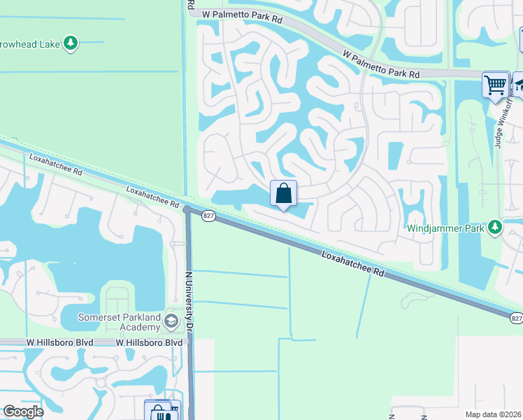 map of restaurants, bars, coffee shops, grocery stores, and more near 12673 Little Palm Lane in Boca Raton