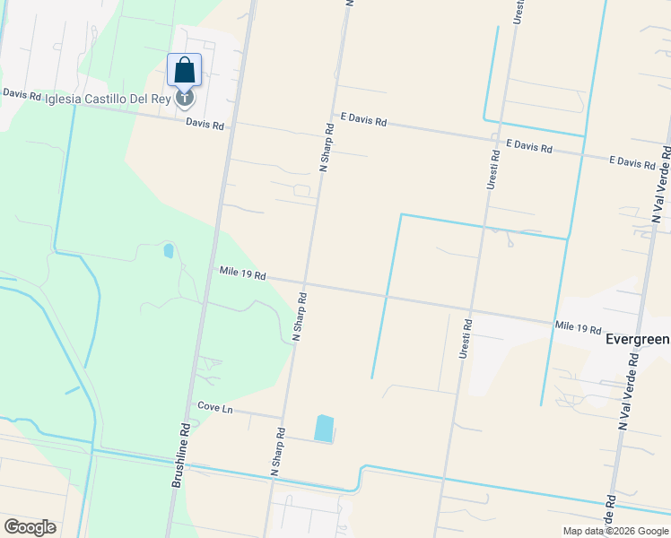 map of restaurants, bars, coffee shops, grocery stores, and more near 16106 Mile 19 Road in Monte Alto
