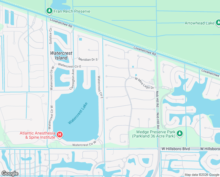 map of restaurants, bars, coffee shops, grocery stores, and more near 10885 Estuary Drive in Parkland