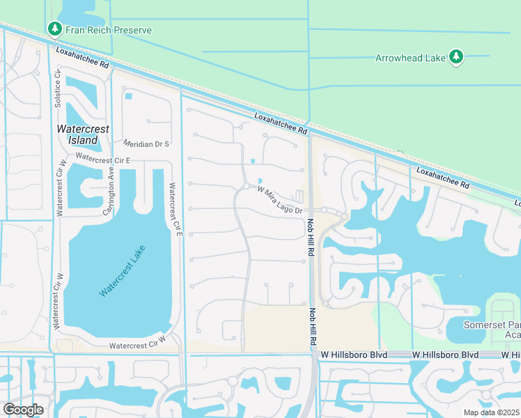 map of restaurants, bars, coffee shops, grocery stores, and more near 10593 North Lago Vista Circle in Parkland