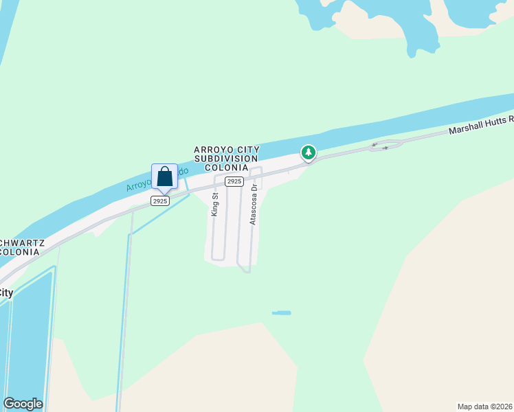 map of restaurants, bars, coffee shops, grocery stores, and more near 15435 Atascosa Dr in Rio Hondo