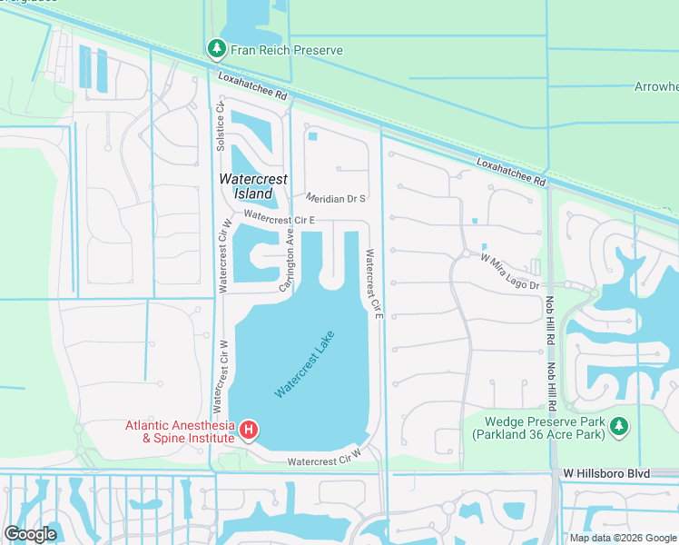 map of restaurants, bars, coffee shops, grocery stores, and more near 9020 Vista Way in Parkland
