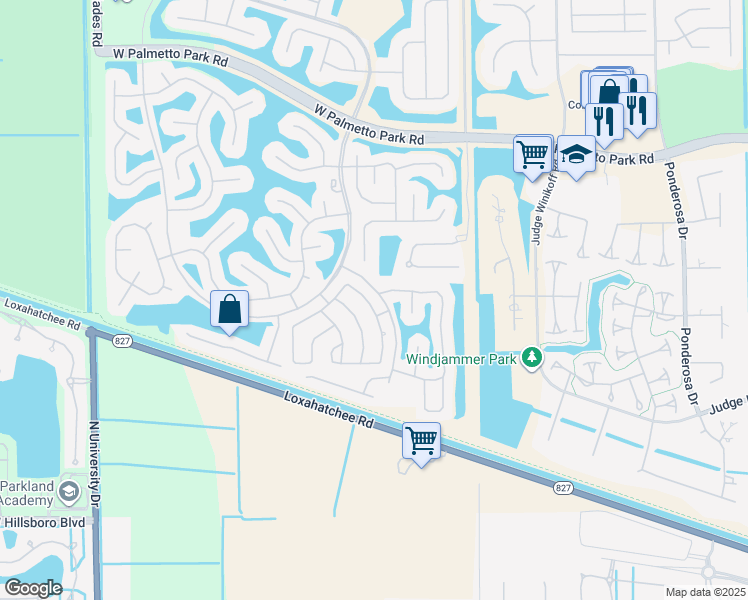 map of restaurants, bars, coffee shops, grocery stores, and more near 22466 Sea Bass Drive in Boca Raton