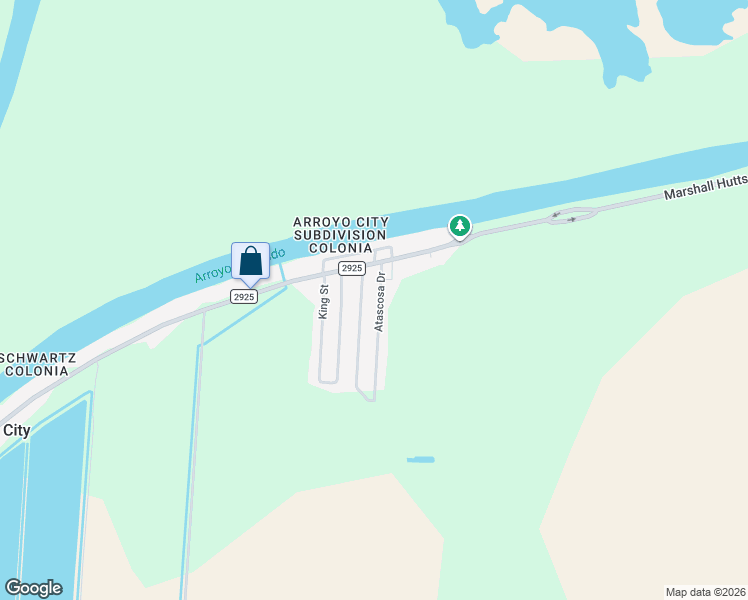 map of restaurants, bars, coffee shops, grocery stores, and more near 15435 Atascosa Dr in Rio Hondo