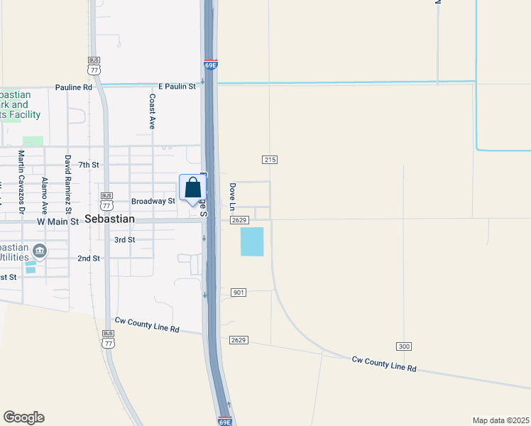 map of restaurants, bars, coffee shops, grocery stores, and more near Daisy Road in Lyford