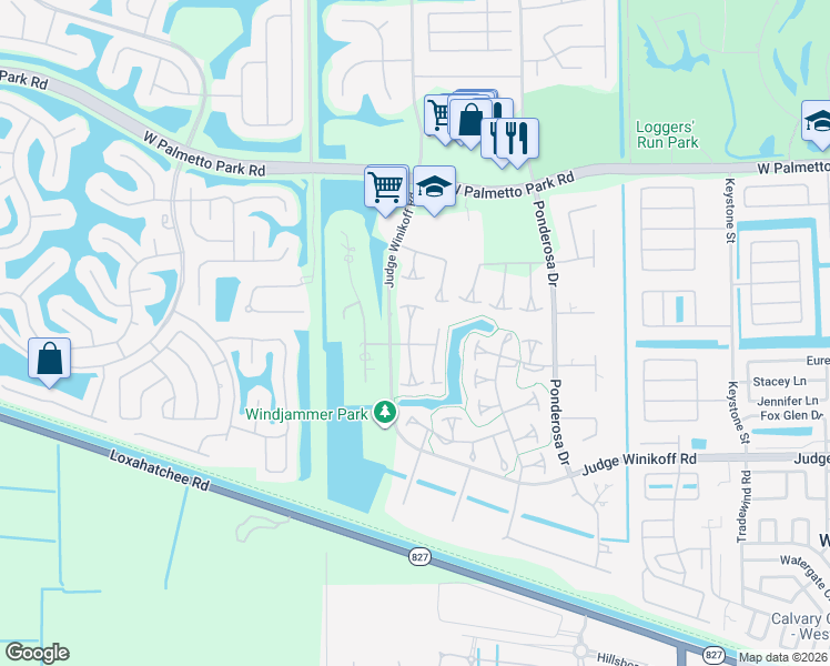 map of restaurants, bars, coffee shops, grocery stores, and more near 22411 Cypress Wood Lane in Boca Raton