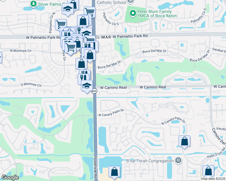 map of restaurants, bars, coffee shops, grocery stores, and more near 6842 Tiburon Circle in Boca Raton