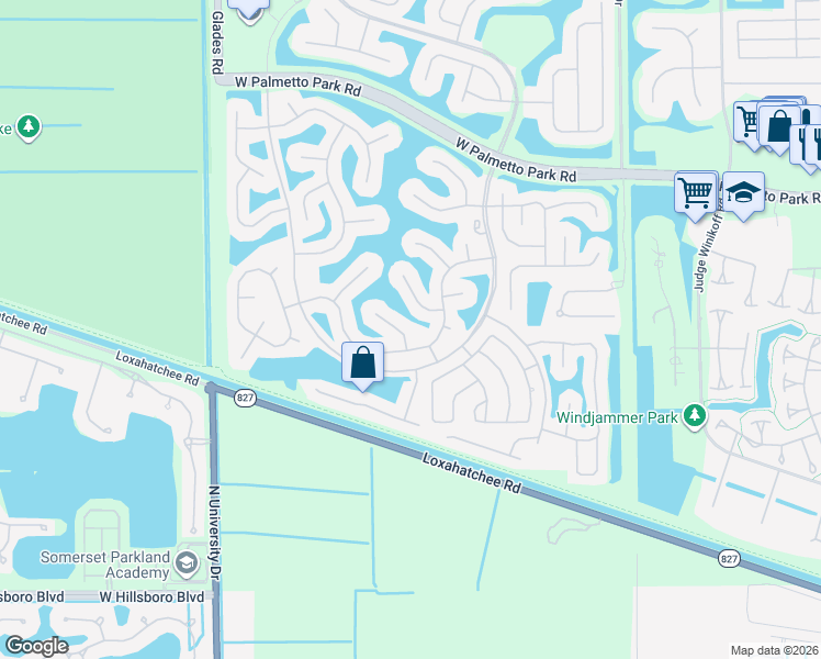 map of restaurants, bars, coffee shops, grocery stores, and more near 22409 Siesta Key Drive in Boca Raton