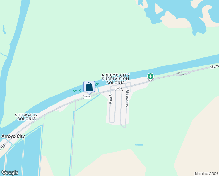 map of restaurants, bars, coffee shops, grocery stores, and more near 36789 Marshall Hutts Road in Rio Hondo