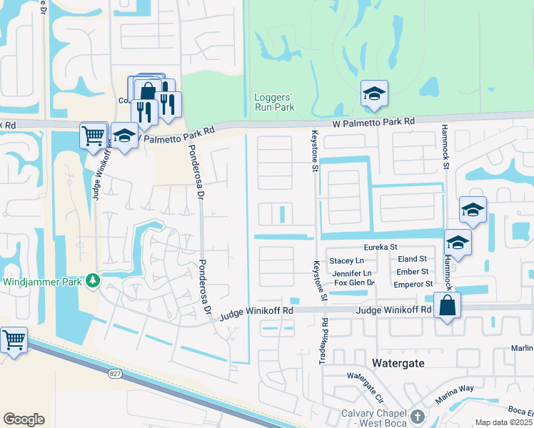 map of restaurants, bars, coffee shops, grocery stores, and more near 22292 Doran Avenue in Boca Raton