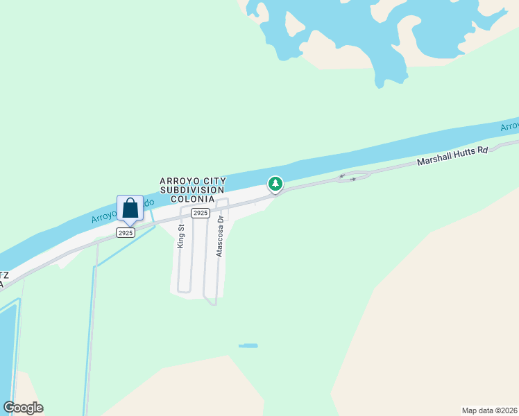 map of restaurants, bars, coffee shops, grocery stores, and more near 37844 Marshall Hutts Road in Rio Hondo