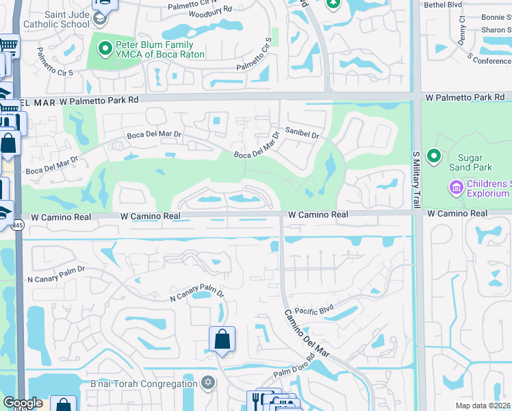 map of restaurants, bars, coffee shops, grocery stores, and more near 6049 Balboa Circle in Boca Raton