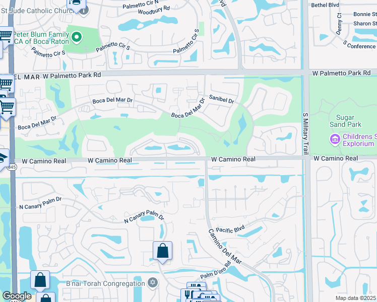 map of restaurants, bars, coffee shops, grocery stores, and more near 6049 Balboa Circle in Boca Raton
