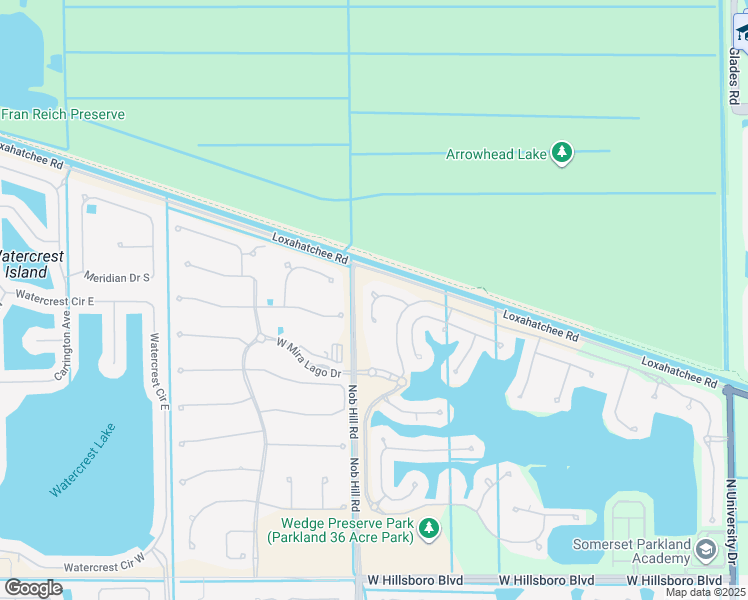 map of restaurants, bars, coffee shops, grocery stores, and more near 9120 Cattail Run Parkland in Pompano Beach