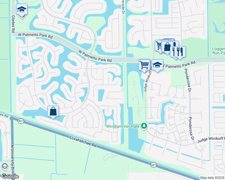 map of restaurants, bars, coffee shops, grocery stores, and more near 12234 Boca Reserve Lane in Boca Raton