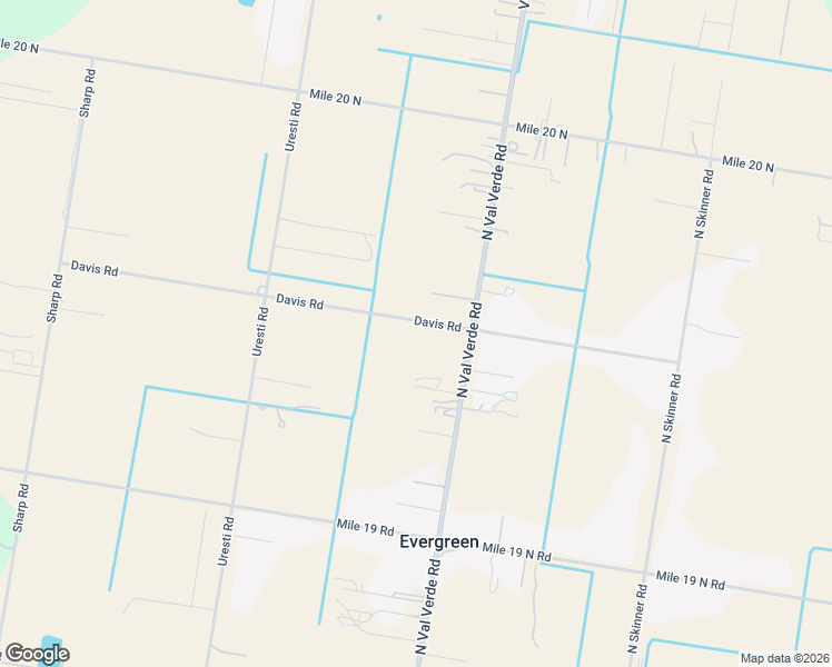 map of restaurants, bars, coffee shops, grocery stores, and more near 15331 Davis Road in Edcouch