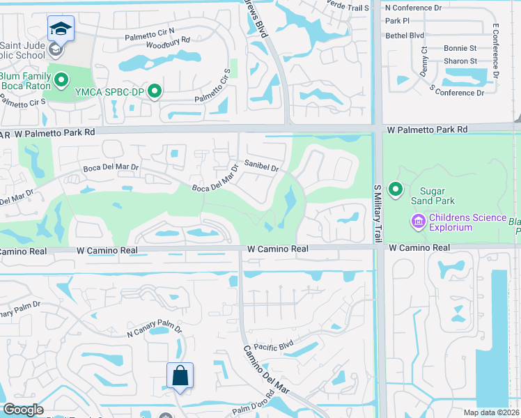 map of restaurants, bars, coffee shops, grocery stores, and more near 5924 Pinebrook Drive in Boca Raton