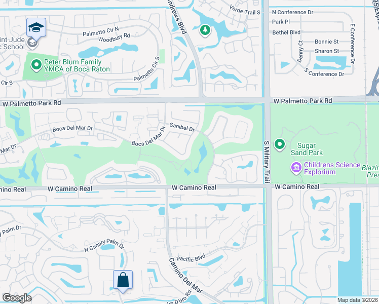 map of restaurants, bars, coffee shops, grocery stores, and more near 5924 Pinebrook Drive in Boca Raton