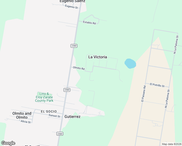 map of restaurants, bars, coffee shops, grocery stores, and more near 96 Olmito Road in Rio Grande City