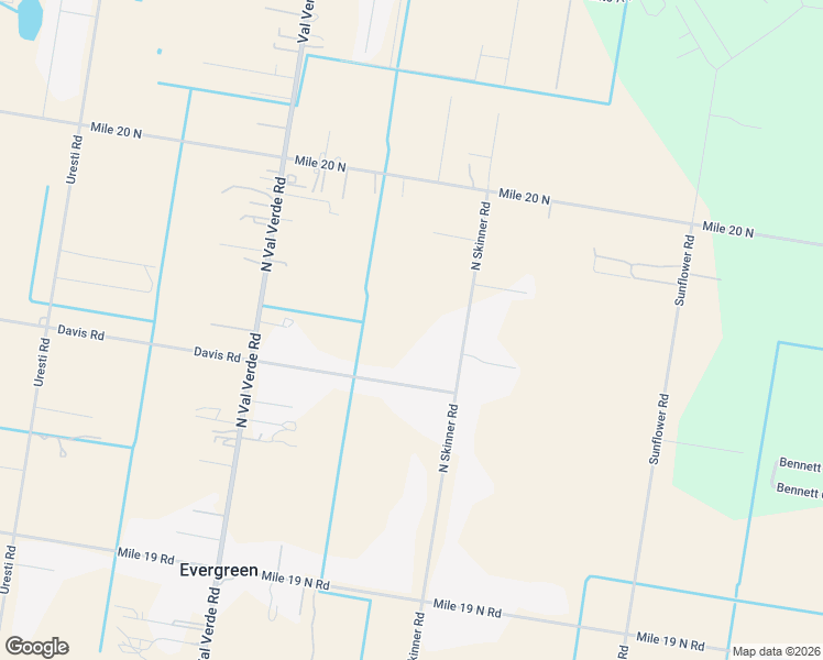 map of restaurants, bars, coffee shops, grocery stores, and more near 22619 North Skinner Road in Edcouch