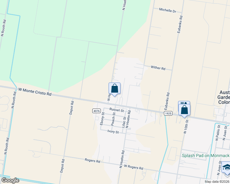 map of restaurants, bars, coffee shops, grocery stores, and more near 15910 North Hoehn Road in Edinburg