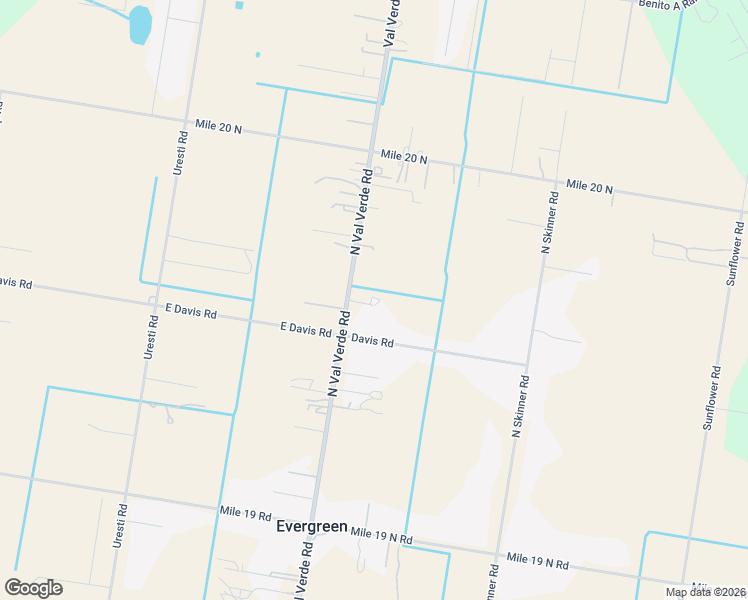 map of restaurants, bars, coffee shops, grocery stores, and more near 22602 North Val Verde Road in Edcouch