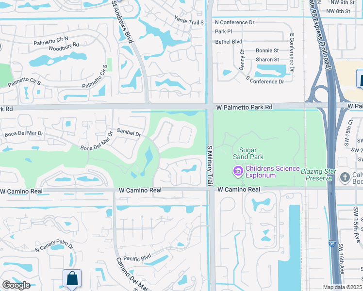 map of restaurants, bars, coffee shops, grocery stores, and more near 5633 Golfway Dr in Boca Raton