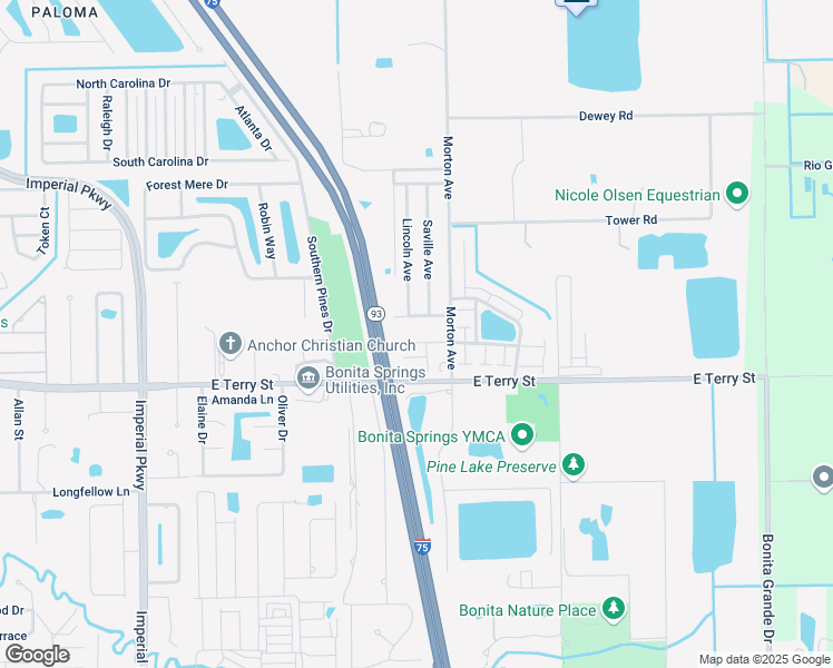 map of restaurants, bars, coffee shops, grocery stores, and more near 12121 Maiden Lane in Bonita Springs