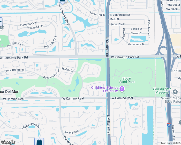 map of restaurants, bars, coffee shops, grocery stores, and more near 5633 Golfway Drive in Boca Raton