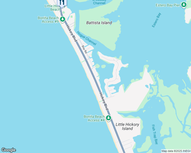 map of restaurants, bars, coffee shops, grocery stores, and more near 26811 Hickory Boulevard in Bonita Springs