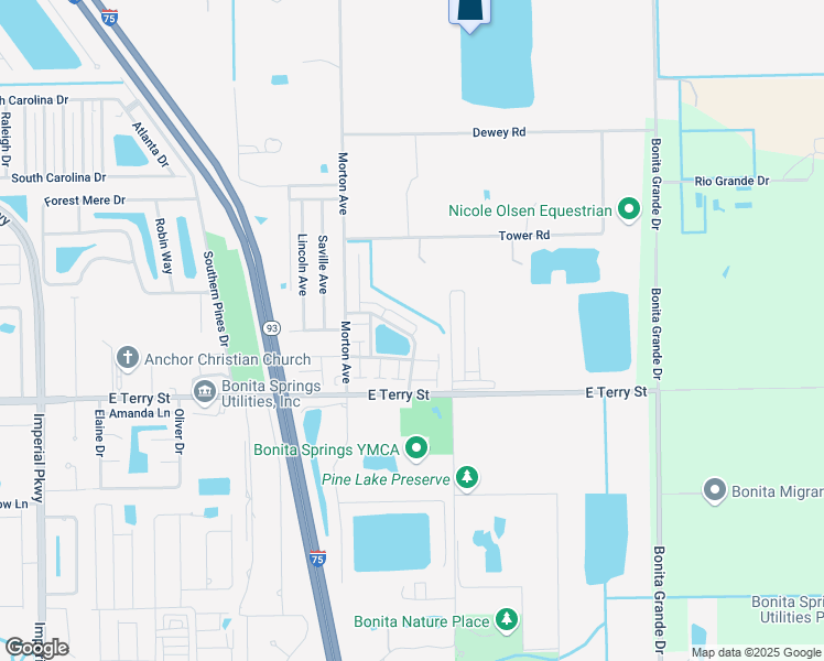 map of restaurants, bars, coffee shops, grocery stores, and more near 12350 Notting Hill Lane in Bonita Springs