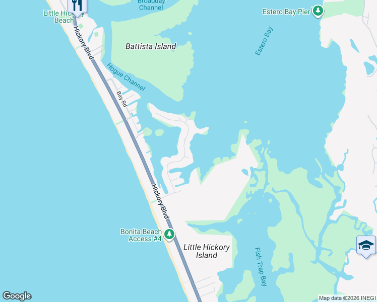 map of restaurants, bars, coffee shops, grocery stores, and more near 266871 Mc Laughlin B in Bonita Springs