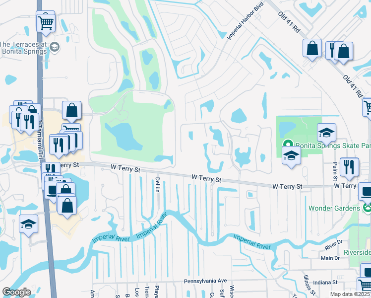 map of restaurants, bars, coffee shops, grocery stores, and more near 26630 Rosewood Pointe Drive in Bonita Springs