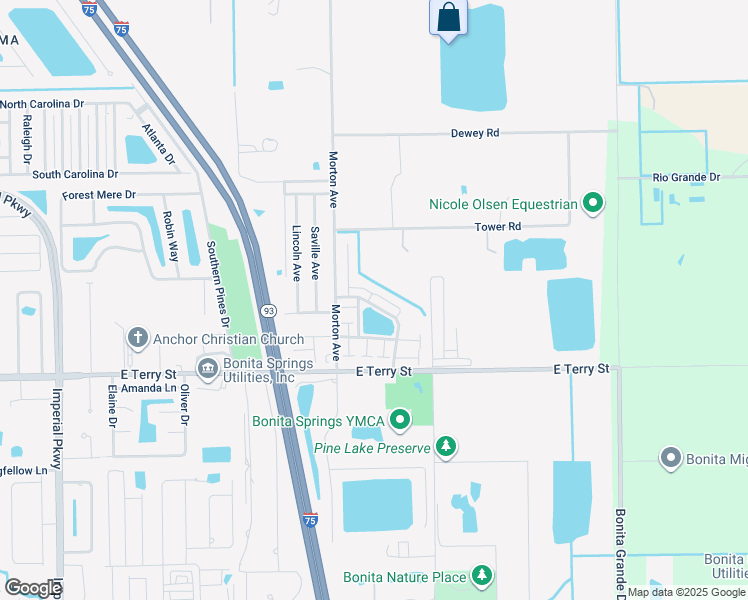 map of restaurants, bars, coffee shops, grocery stores, and more near 12330 Notting Hill Lane in Bonita Springs