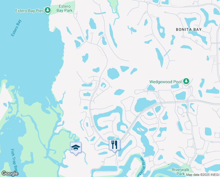 map of restaurants, bars, coffee shops, grocery stores, and more near 26881 Wyndhurst Court in Bonita Springs