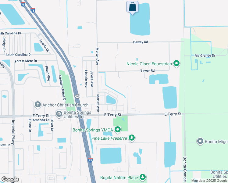 map of restaurants, bars, coffee shops, grocery stores, and more near 12330 Notting Hill Lane in Bonita Springs