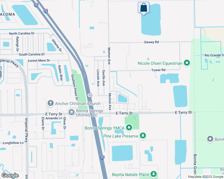map of restaurants, bars, coffee shops, grocery stores, and more near 10 Little John Court in Bonita Springs