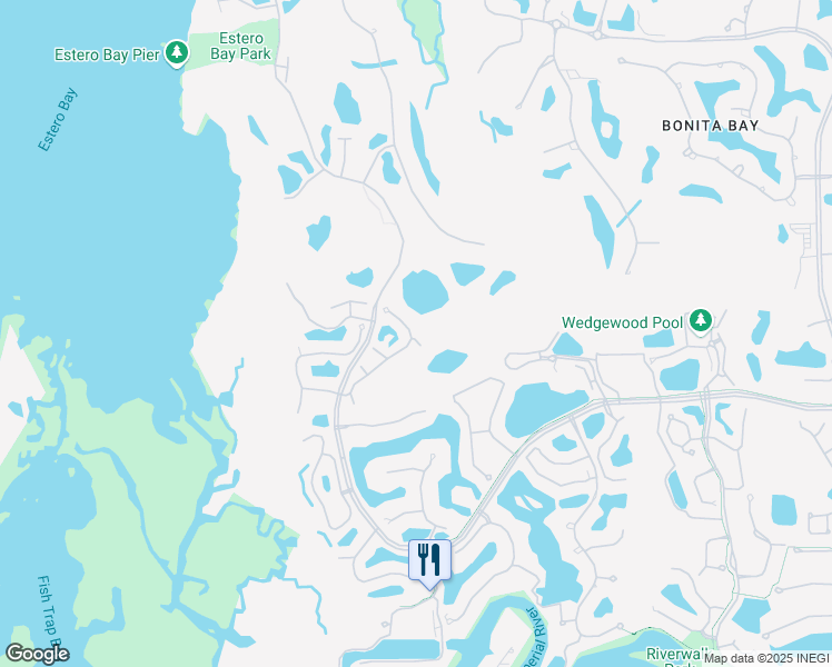map of restaurants, bars, coffee shops, grocery stores, and more near 26881 Wyndhurst Court in Bonita Springs