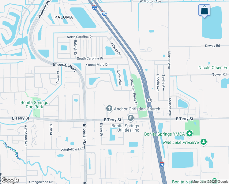 map of restaurants, bars, coffee shops, grocery stores, and more near 11771 Red Hibiscus Drive in Bonita Springs
