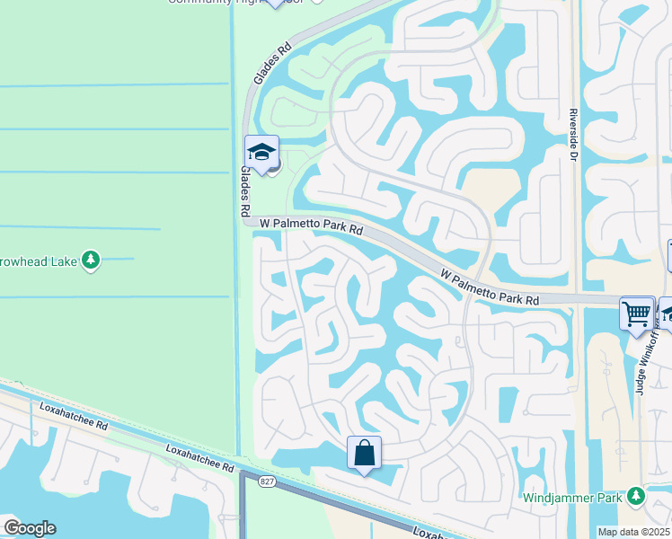 map of restaurants, bars, coffee shops, grocery stores, and more near 21847 Palm Grass Drive in Boca Raton