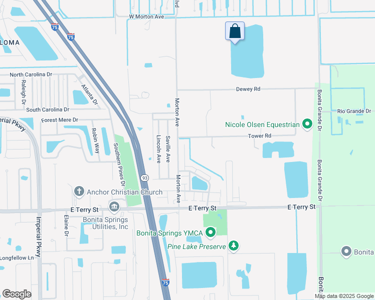 map of restaurants, bars, coffee shops, grocery stores, and more near 72 Little John Court in Bonita Springs