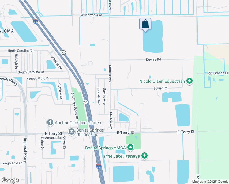 map of restaurants, bars, coffee shops, grocery stores, and more near 26664 Little John Court in Bonita Springs