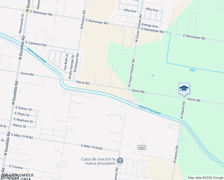 map of restaurants, bars, coffee shops, grocery stores, and more near 4030 Davis Road in Edinburg