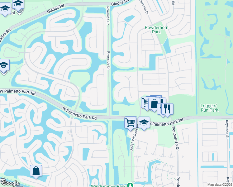 map of restaurants, bars, coffee shops, grocery stores, and more near 11917 Sandlake Drive in Boca Raton